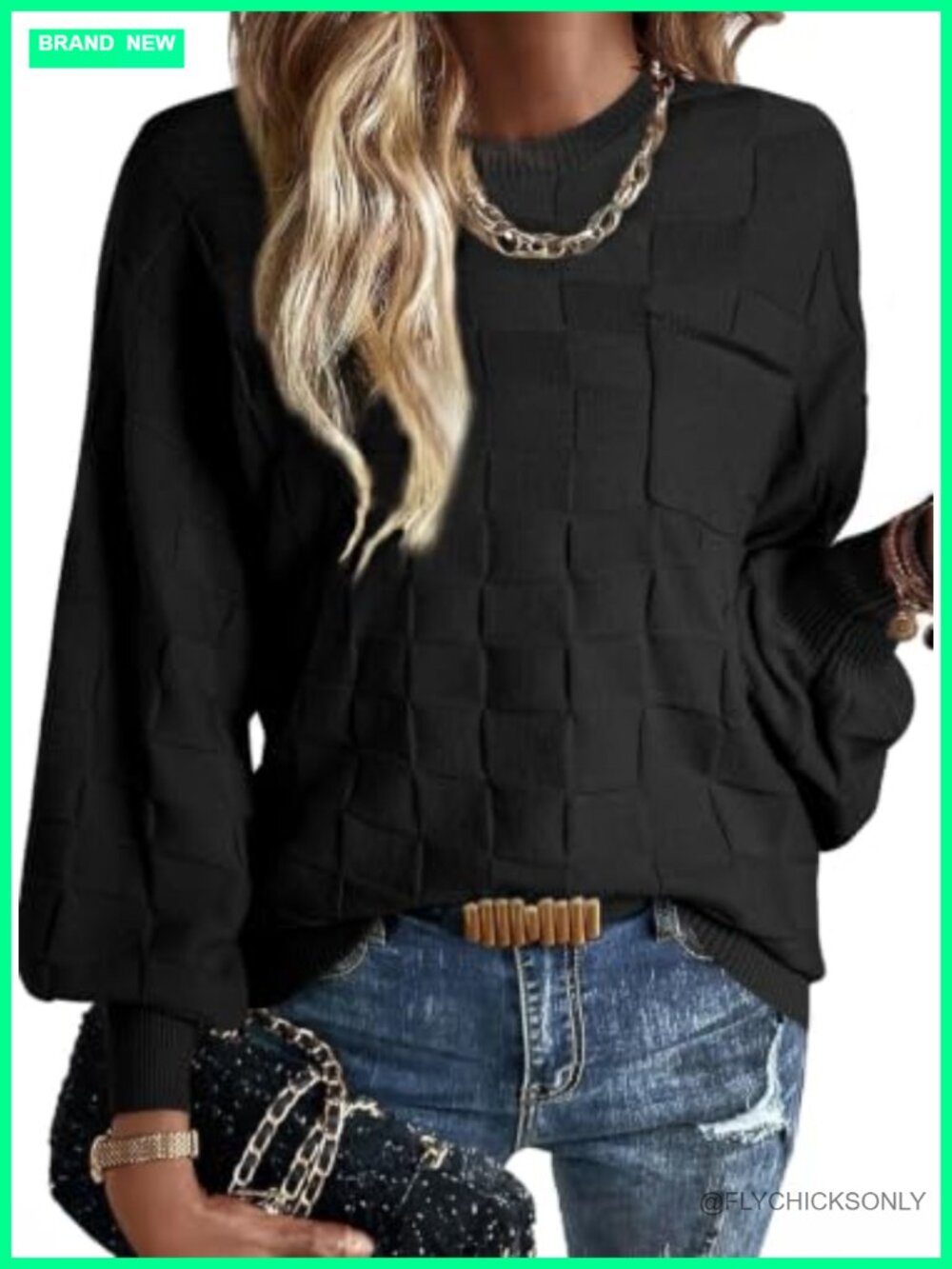 SHEWIN Womens Soft Knit Sweater Pullover